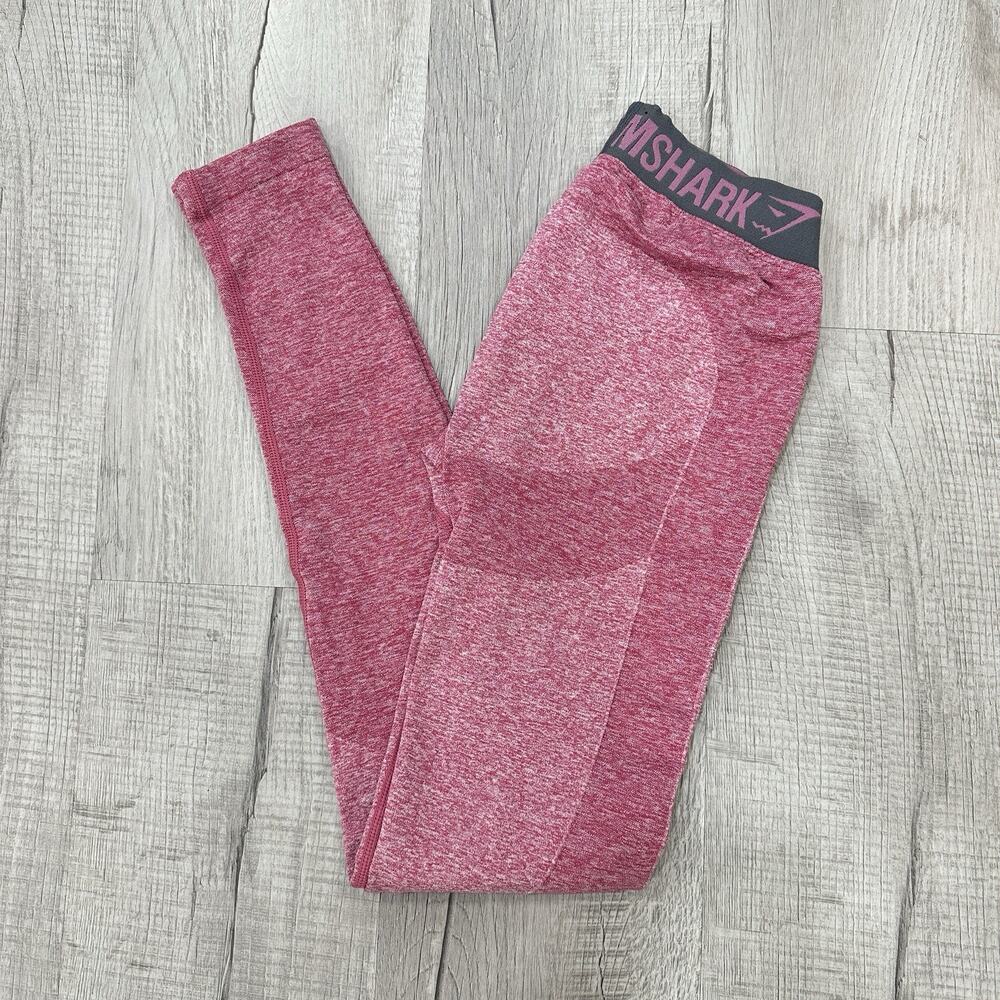 Gymshark Leggings Womens XS Pink Yoga Gym Workout Logo Compression Stretch Pants